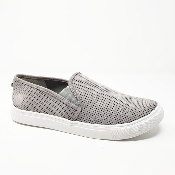 steve madden gray slip ons